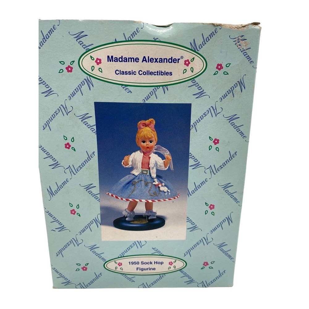 Madame Alexander "1950 Sock Hop" Poodle Skirt Circa 2000 Figurine NIB COA 90650